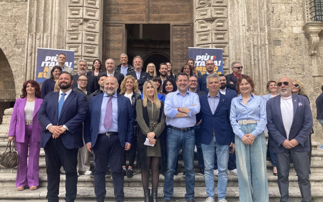 Latini e Salvini ad Ascoli: La Lega è accogliente e inclusiva